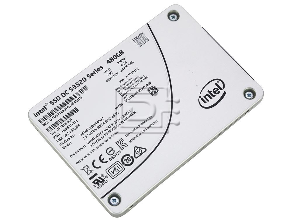 Intel DC S3520 SSDSC2BB480G7 480GB 2.5