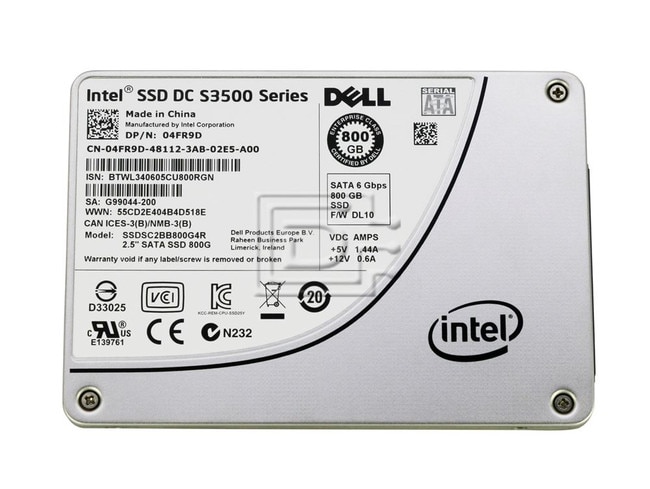 INTEL SSDSC2BB800G4R 04FR9D 4FR9D SATA SSD 2.5inch image 1