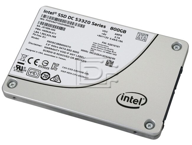 Intel DC S3320 SSDSC2BB800G701 800GB 2.5 7mm 6Gbps MLC Read Intensive SATA  SSD