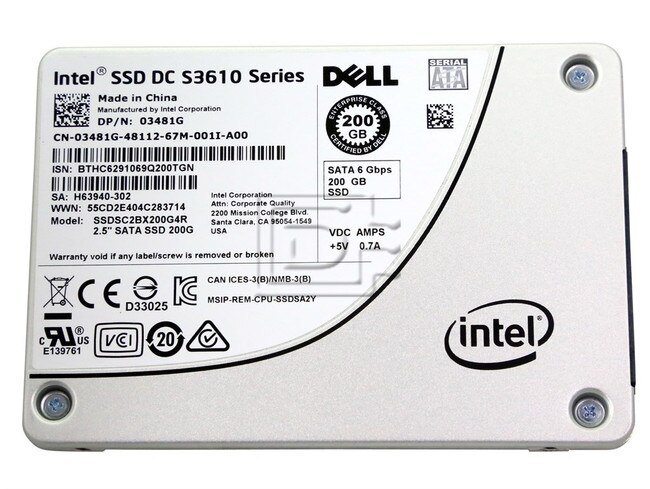 INTEL SSDSC2BX200G4R 3481G 03481G SATA Solid State Drive image 1