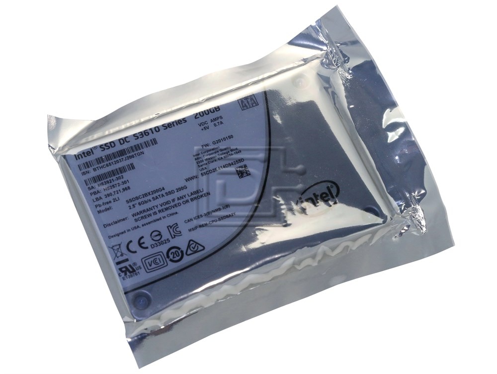 Intel DC S3610 Series SSDSC2BX200G4R 200GB 2.5 inch 6Gbps MLC SATA SSD