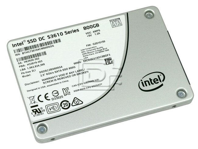 INTEL SSDSC2BX800G401 SSDSC2BX800G4 SATA Solid State Drive Image 1 image