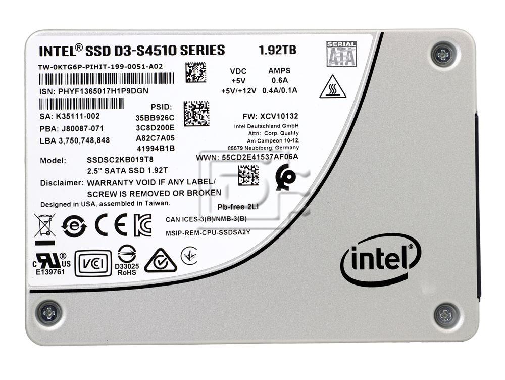 INTEL SSDSC2KB019T801 1.92TB SATA Solid State Drive Image 2 image