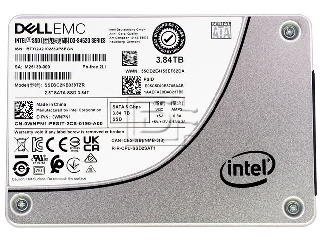INTEL SSDSC2KB038TZR WNPN1 0WNPN1 SATA Solid State Drive Image 2 image