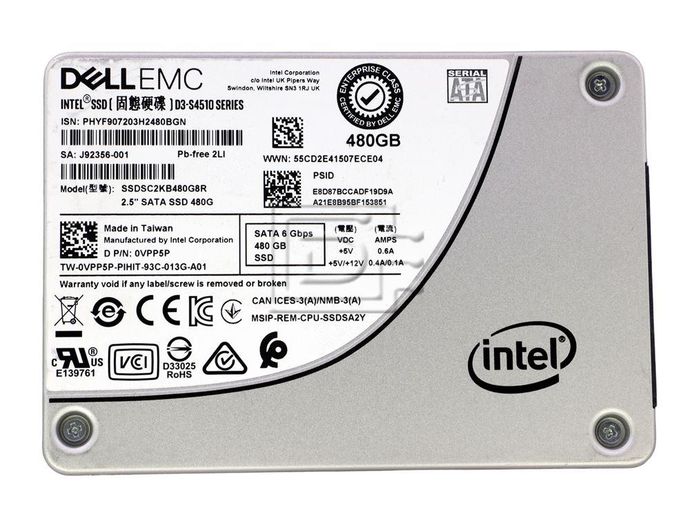 INTEL SSDSC2KB480G8R VPP5P 0VPP5P SATA Solid State Drive Image 2 image