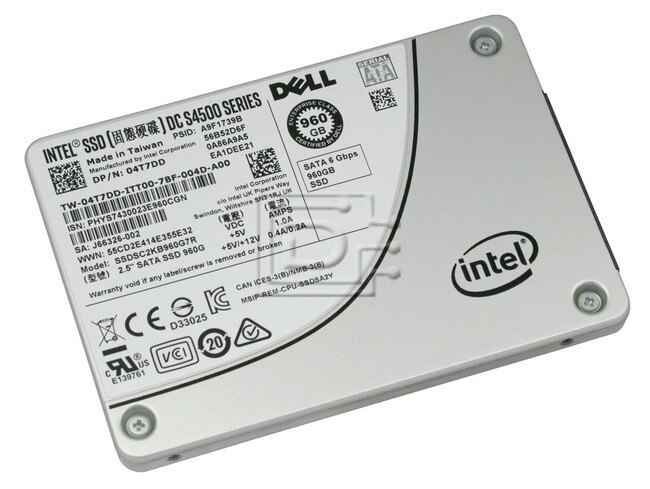 INTEL SSDSC2KB960G7R 4T7DD 04T7DD 960GB 2.5 SSD SATA Image 1 image