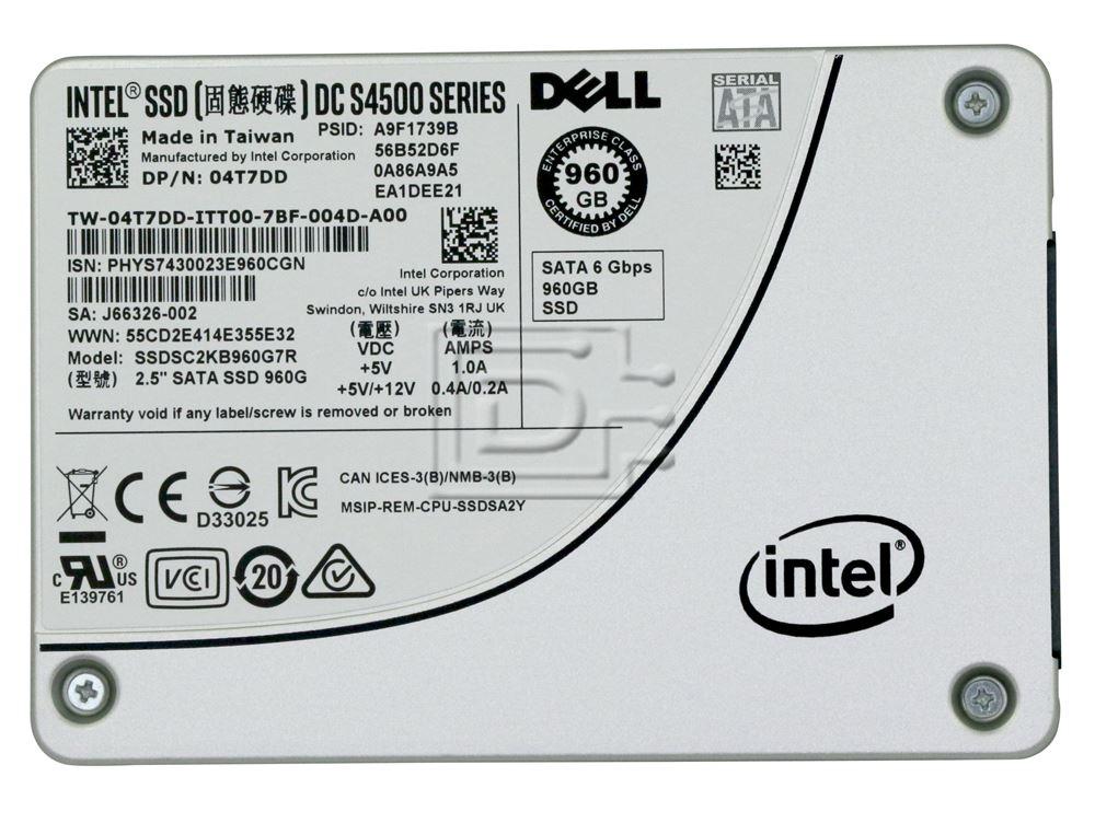 INTEL SSDSC2KB960G7R 4T7DD 04T7DD 960GB 2.5 SSD SATA Image 2 image