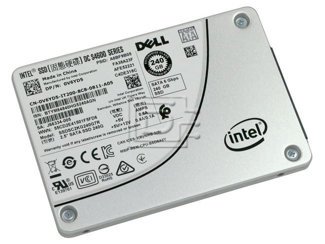 INTEL SSDSC2KG240G7R V6YD5 0V6YD5 SSDSC2KG240G701 SATA Solid State Drive Image 1 image
