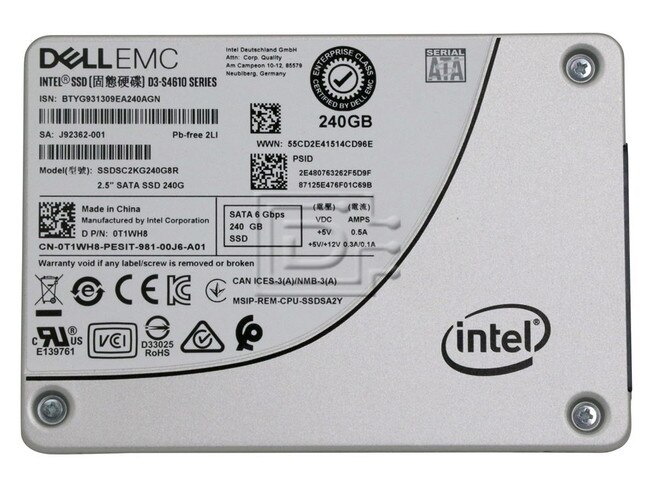 INTEL SSDSC2KG240G8R T1WH8 0T1WH8 SATA Solid State Drive Image 2 image