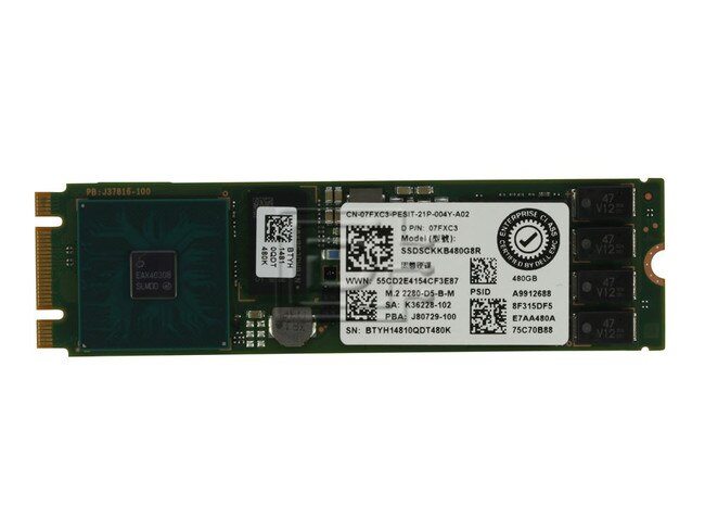 INTEL SSDSCKKB480G8R 7FXC3 07FXC3 SATA Solid State Drive Image 3 image