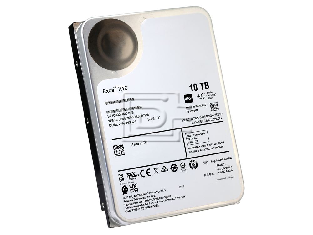 Seagate ST10000NM010G Seagate 10TB SAS SED-FIPS 4Kn HDD Hard Drive Image 1 image