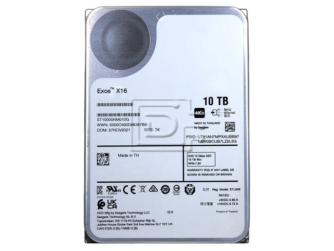 Seagate ST10000NM010G Seagate 10TB SAS SED-FIPS 4Kn HDD Hard Drive Image 2 image