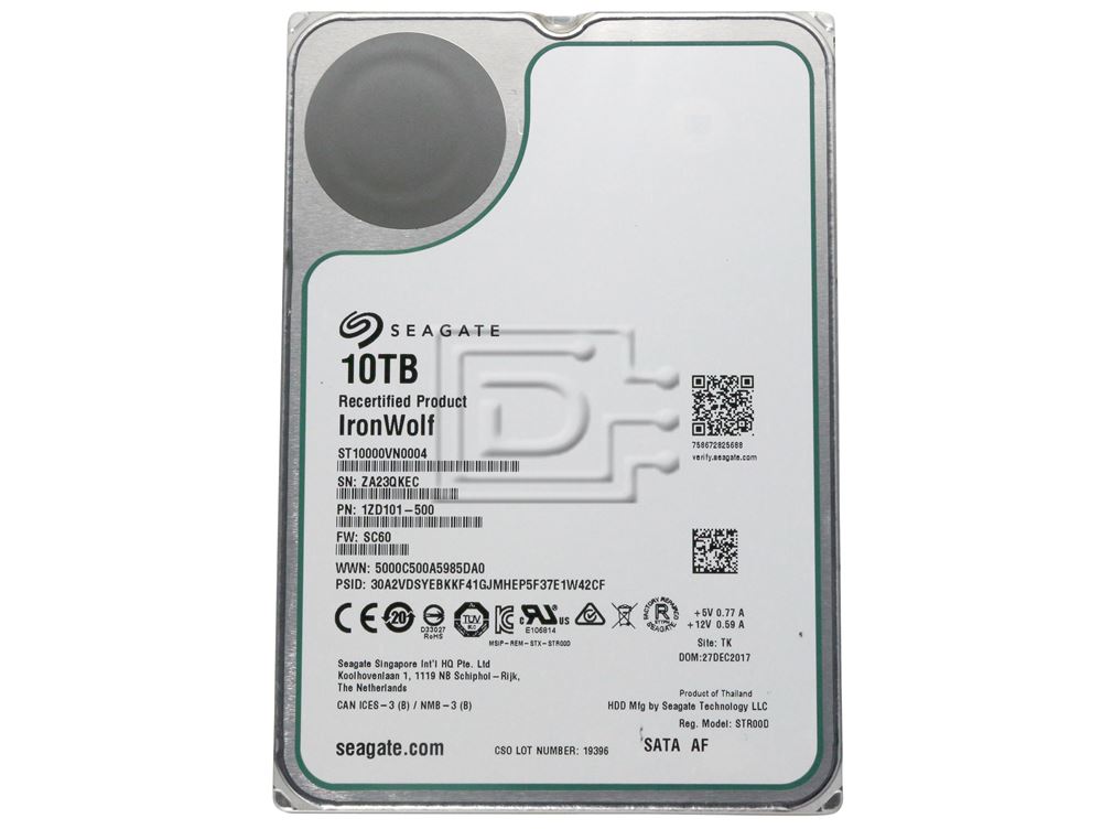 Seagate IronWolf NAS ST10000VN0004 10TB 3.5