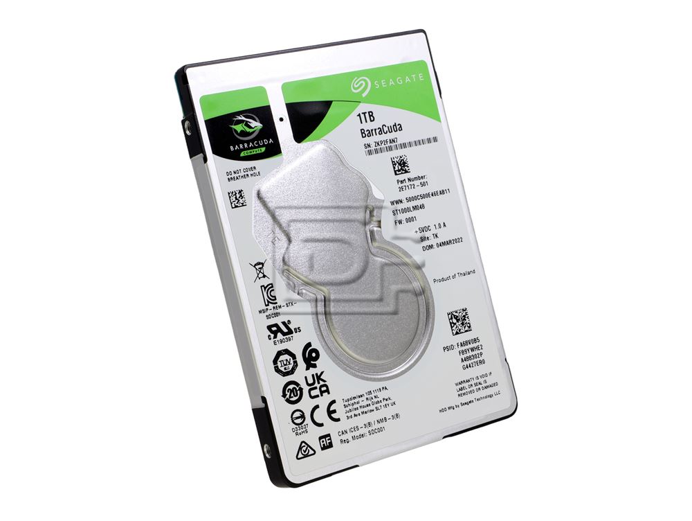 Seagate ST1000LM048 P4DD6 0P4DD6 Barracuda 1TB Laptop SATA Hard Drive Image 1 image