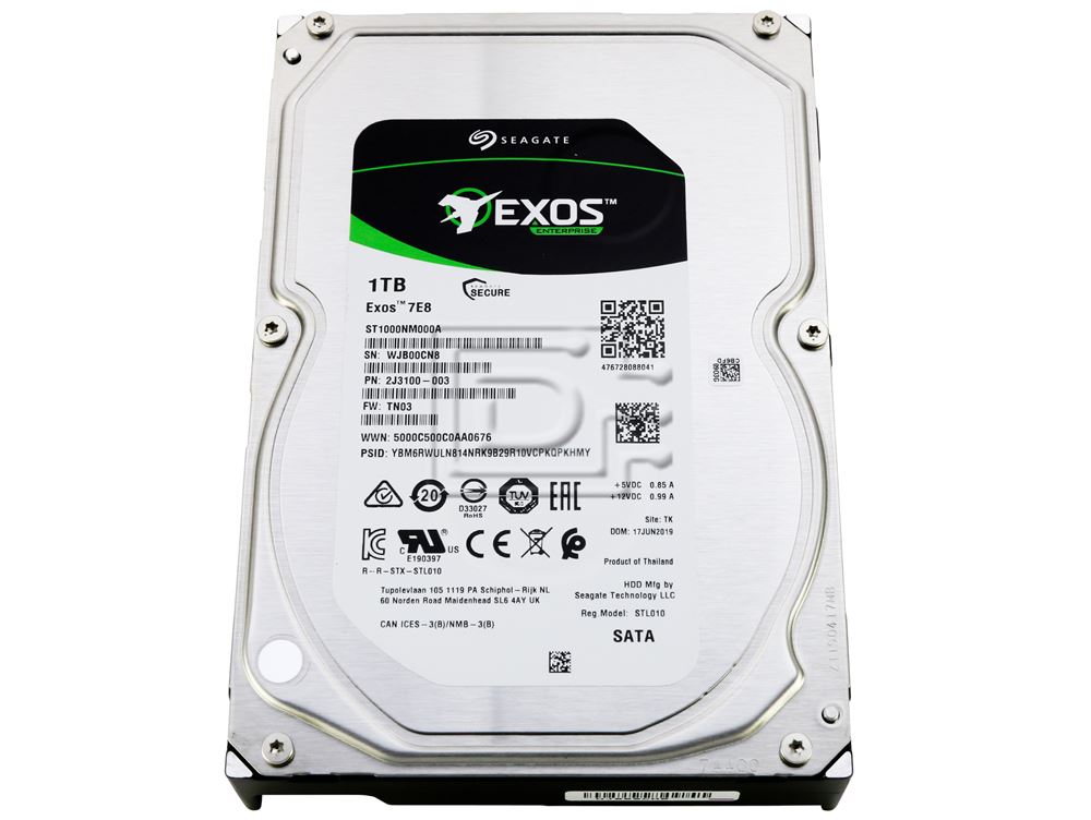 【4個セット】Seagate Exos 7E8 1TB SAS HDD ST4000NM003A - Seagate Exos 7E8 4TB 7.2K 3.5