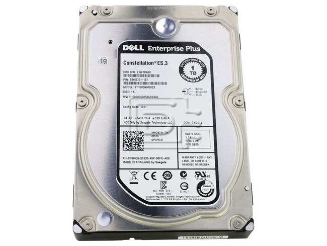 Seagate ST1000NM0023 P3HC0 0P3HC0 1TB Enterprise SAS Hard Drive Image 1 image