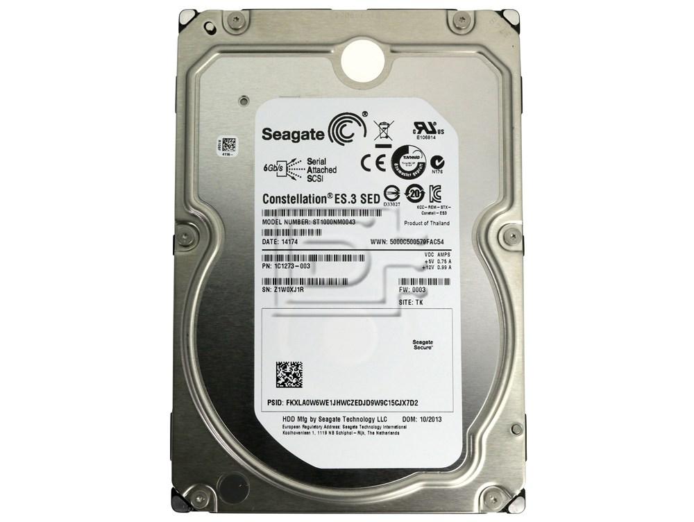 Seagate ST1000NM0043 1TB Self Encrypting Enterprise SAS Hard Drive Image 2 image