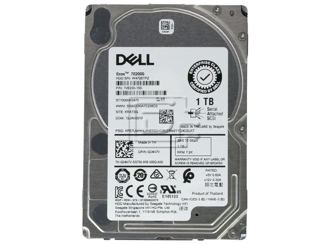 Seagate ST1000NX0473 D4N7V 0D4N7V 1VE230-150 RX55H 0RX55H SAS Hard Drive Image 2 image
