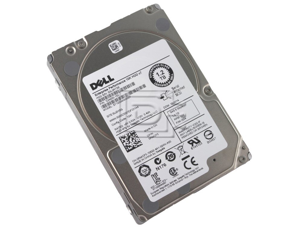 Dell 1.2TB 6Gb//s 10K 2.5/" SAS RMCP3 0RMCP3 ST1200MM0007 HDD Hard Drive