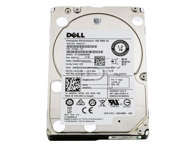 Hardware Attitude - Disque Dur 1TB Dell Poweredge SATA 2.5 7200 Trm série  11/12 & 13