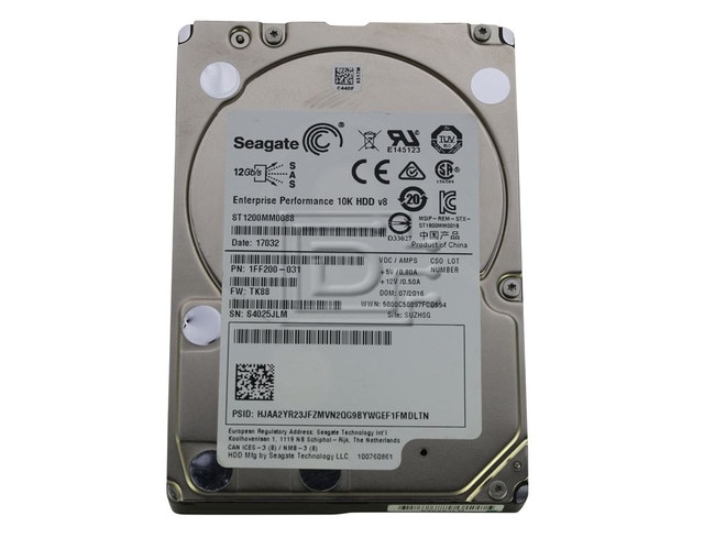 Seagate ST1200MM0088 1FF200 SAS Hard Drive image 1