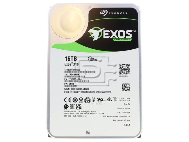 Seagate ST16000NM000J 2TW103-881 SATA Hard Disk Drive Image 1 image
