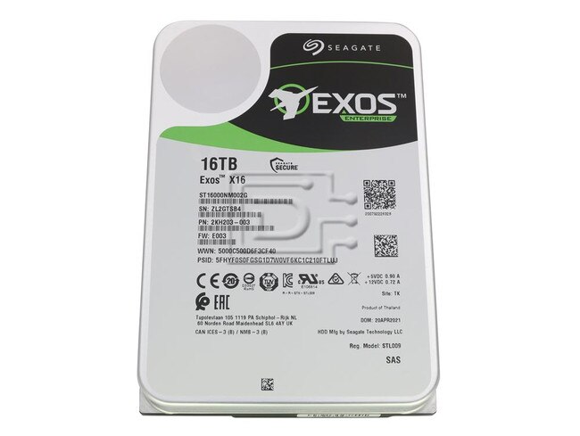 Seagate ST16000NM002G SAS Hard Drive Image 1 image