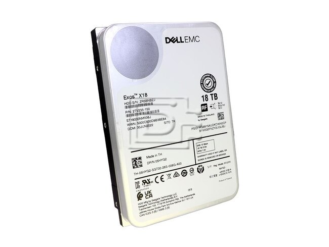 Seagate ST18000NM006J 5HYG2 05HYG2 18TB SAS 12Gbps 521e 7.2K Exos X18 HDD PowerVault ME4 ME5 Image 1 image