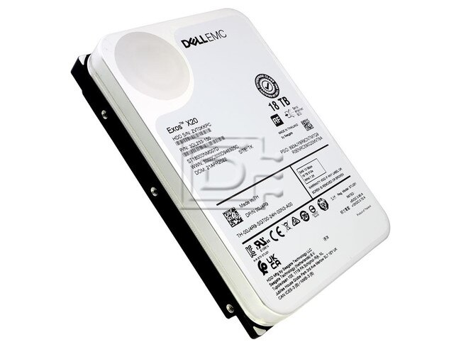 Seagate ST18000NM007D 0J4R9 00J4R9 3DL233-150 Dell 18TB SAS Hard Drive Exos X20 Image 1 image