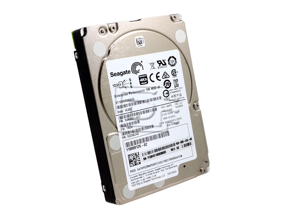 Seagate ST1800MM0008 118000126-02 1GR202-037 SAS Hard Drive Image 1 image