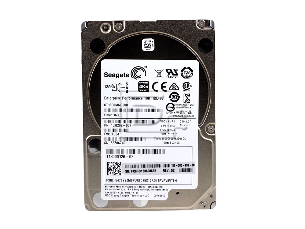 Seagate ST1800MM0008 118000126-02 1GR202-037 SAS Hard Drive Image 2 image