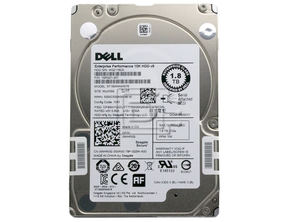 ST1800MM0068 SEAGATE 1.8TB 10K 12GBPS SAS 2.5/'/' HARD DRIVE