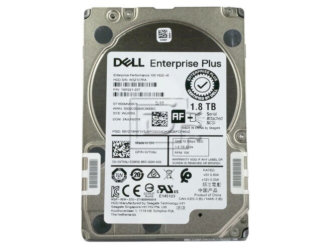 Seagate ST1800MM0078 VTN9J 0VTN9J SAS Hard Drive Image 2 image