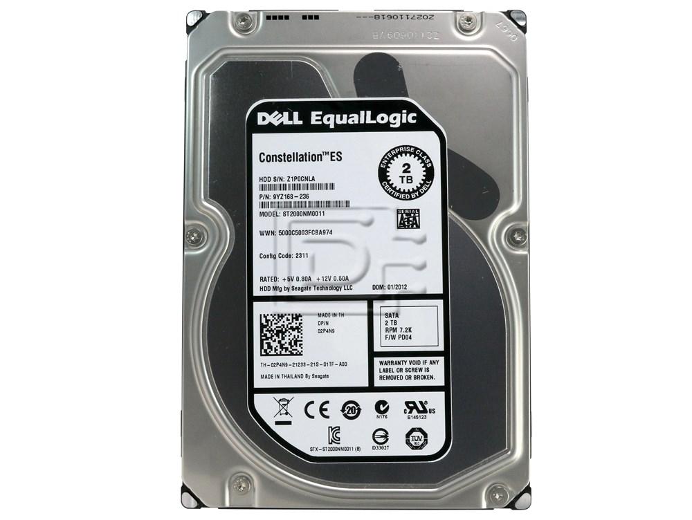 Dell Enterprise Plus 2P4N9 Seagate ST2000NM0011 2TB 7.2K SATA Hard Drive