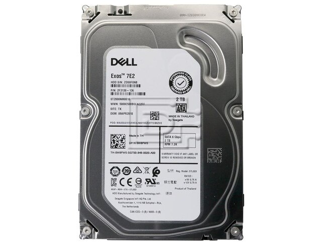 Seagate ST2000NM0018 2F3130-136 W8FW5 0W8FW5 2TB Enterprise SATA Hard Drive Image 3 image