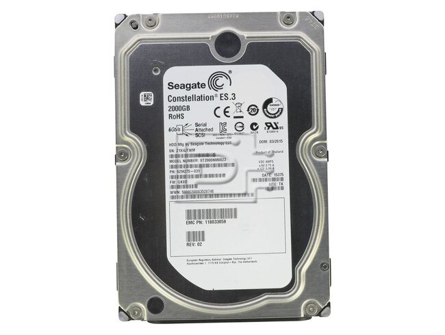 Seagate ST2000NM0023 118033059 2TB Enterprise SAS Hard Drive Image 1 image
