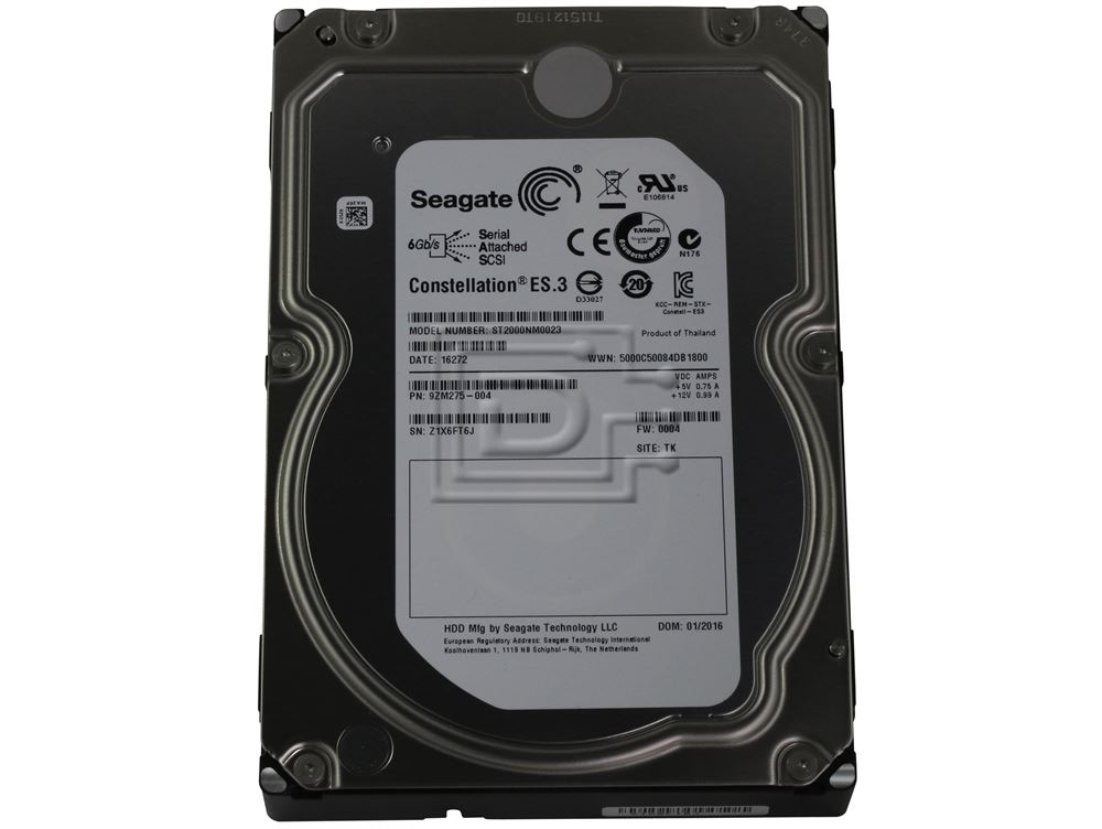 Seagate Constellation ST2000NM0023 2TB Enterprise SAS Hard Drive