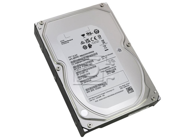Seagate ST2000NM003A 2J2200-035 P12339-002 MB002000JWWQA SAS Hard Drive Image 2 image