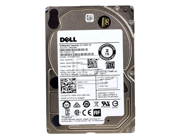Seagate ST2000NX0253 1FM101-135 V97TD 0V97TD SATA Hard Drive Image 2 image