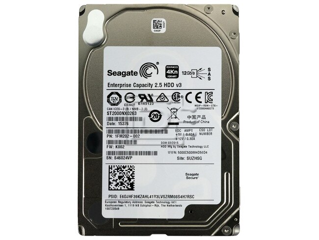 Seagate ST2000NX0263 SAS Hard Drive Image 2 image