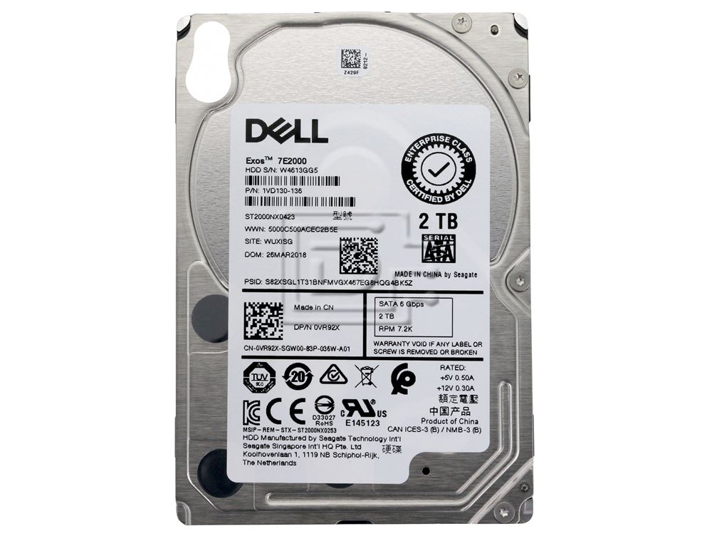 Seagate ST2000NX0423 VR91X 0VR92X 1VD130-136 SATA Hard Drive Image 2 image