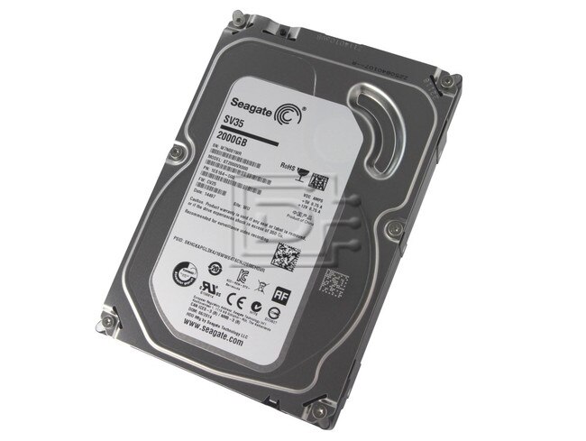 Seagate ST2000VX000 1ES164-500 Surveillance SATA Hard Drive Image 1 image