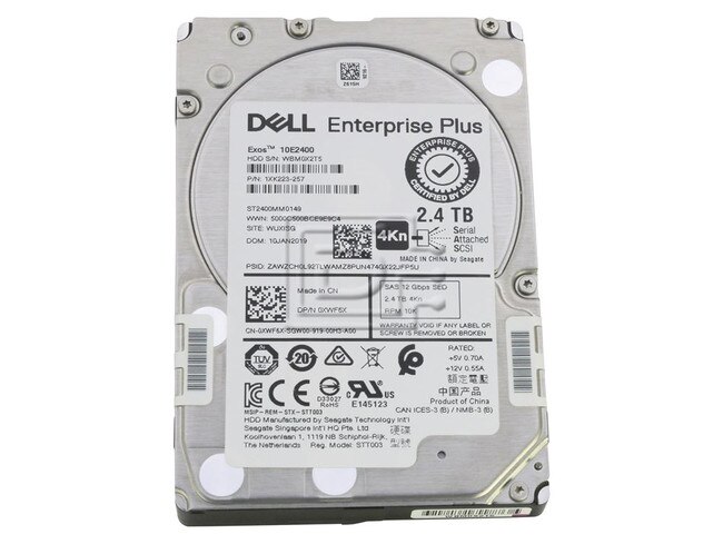 Seagate ST2400MM0149 XWF6X 0XWF6X SAS Hard Drive Image 1 image