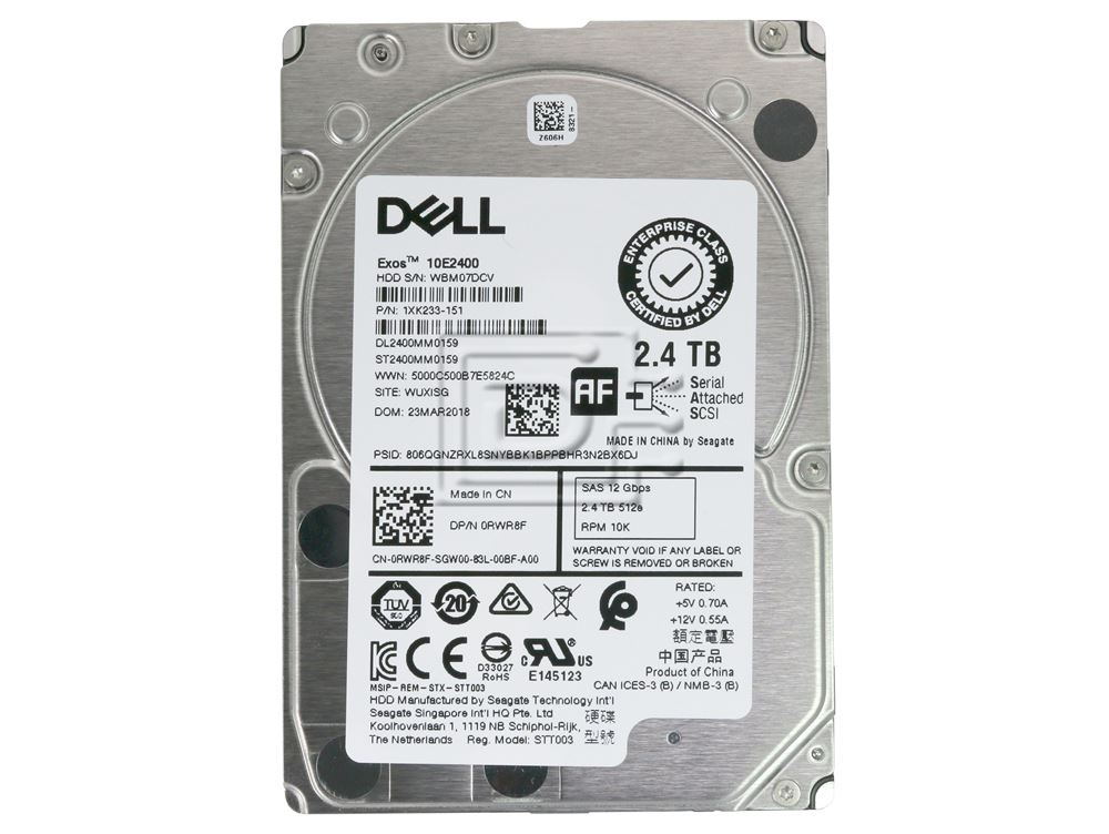 Dell 1D0F5 / RWR8F / Seagate ST2400MM0159 2.4TB 2.5in SFF