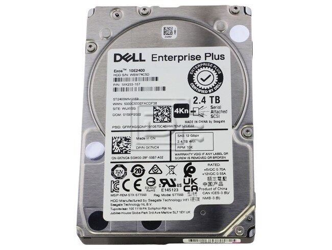 Seagate ST2400MM0159 1XK233-157 X7NC4 0X7NC4 SAS Hybrid Hard Drive Image 1 image