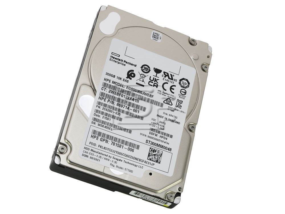 Seagate ST300MM0048 / 2C6200-035 / HPE 869714-001 Seagate ST300MM0048 / 2C6200-035 / HPE 869714-001