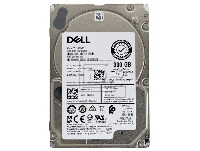 Seagate ST300MM0008 2C6230-150 2M5JK 02M5JK SAS Hard Drive Image 2 image