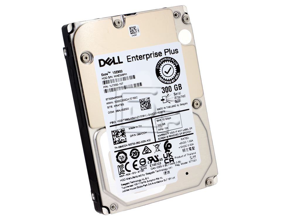 Seagate ST300MP0006 9MCCH 09MCCH 300GB 15K SAS Hard Drive Image 1 image
