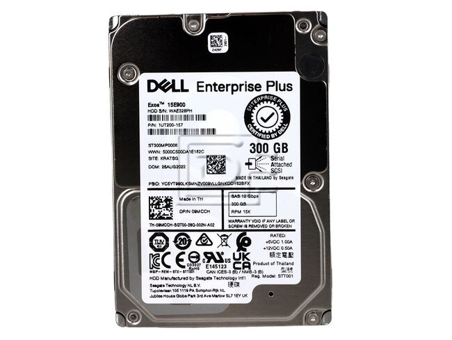 Seagate ST300MP0006 9MCCH 09MCCH 300GB 15K SAS Hard Drive Image 2 image