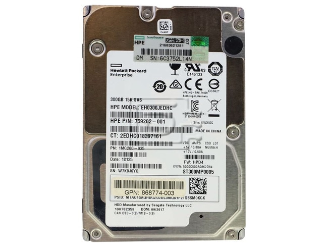 Seagate ST300MP0035 759202-001 1MG200-035 SAS Hybrid Hard Drive Image 1 image